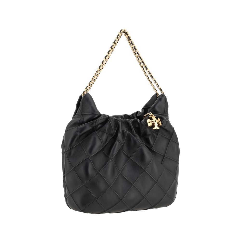 Tory Burch Black Calf Leather Bos Taurus Handbag | Regal Royce