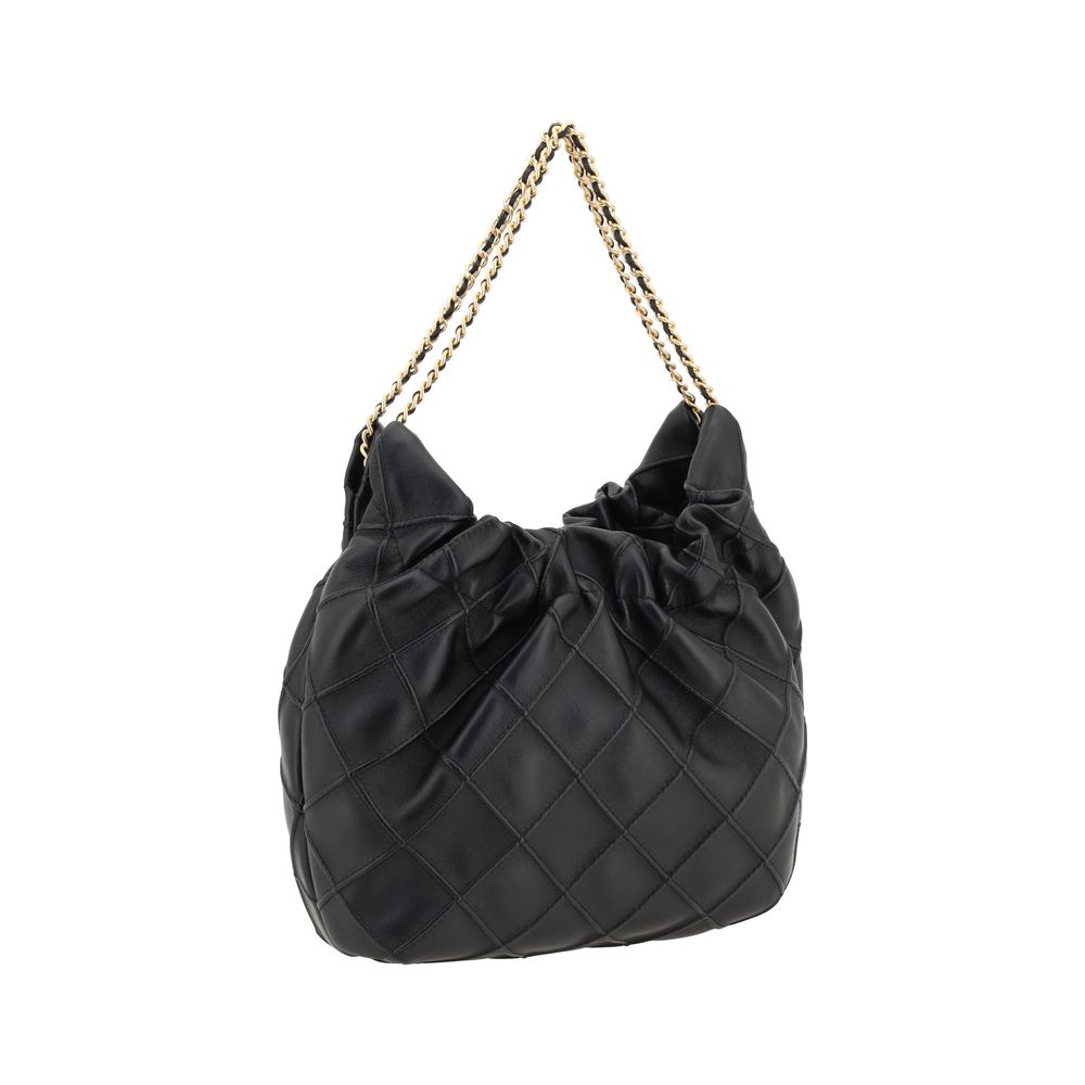 Tory Burch Black Calf Leather Bos Taurus Handbag | Regal Royce