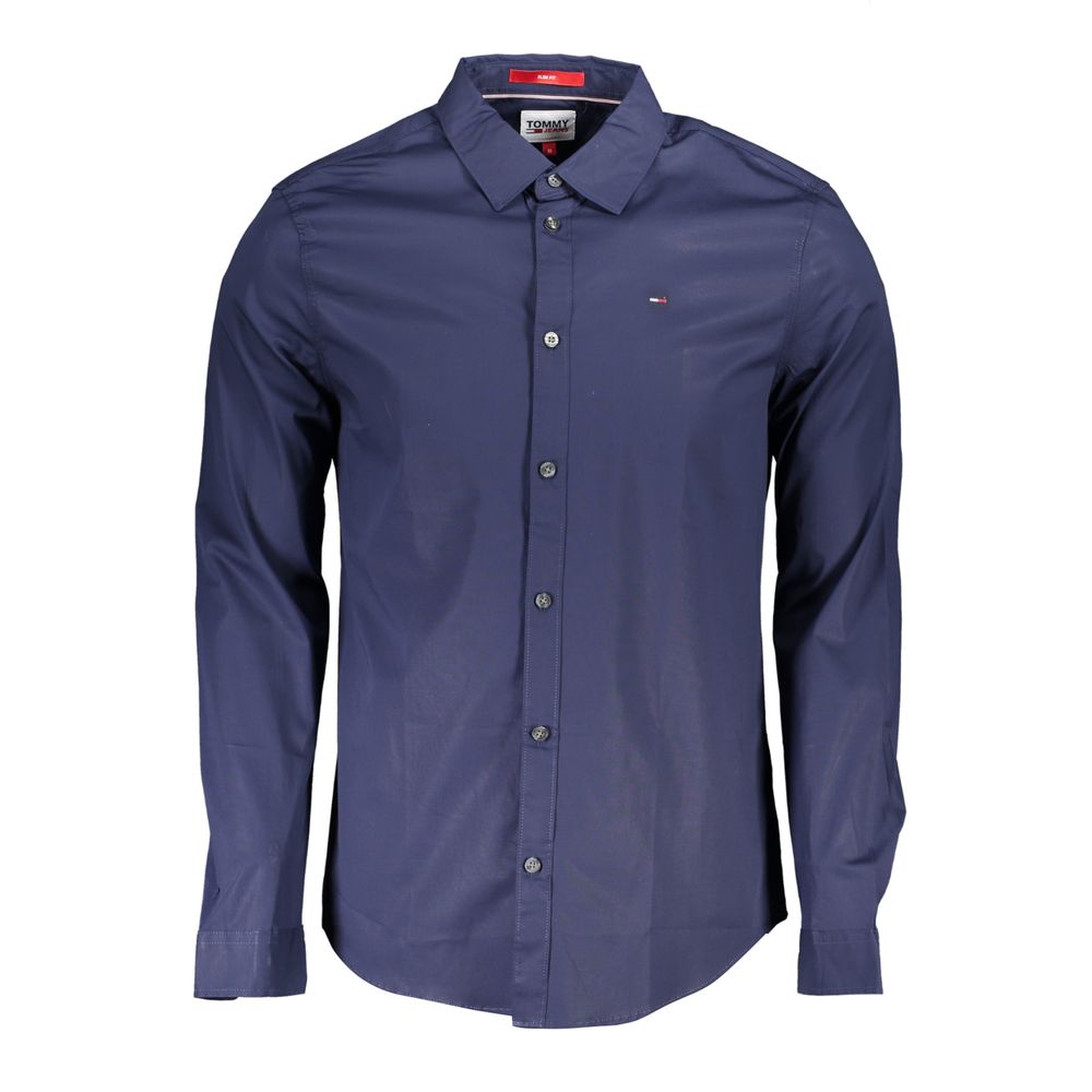 Tommy Hilfiger Blue Cotton Mens Shirt | Regal Royce