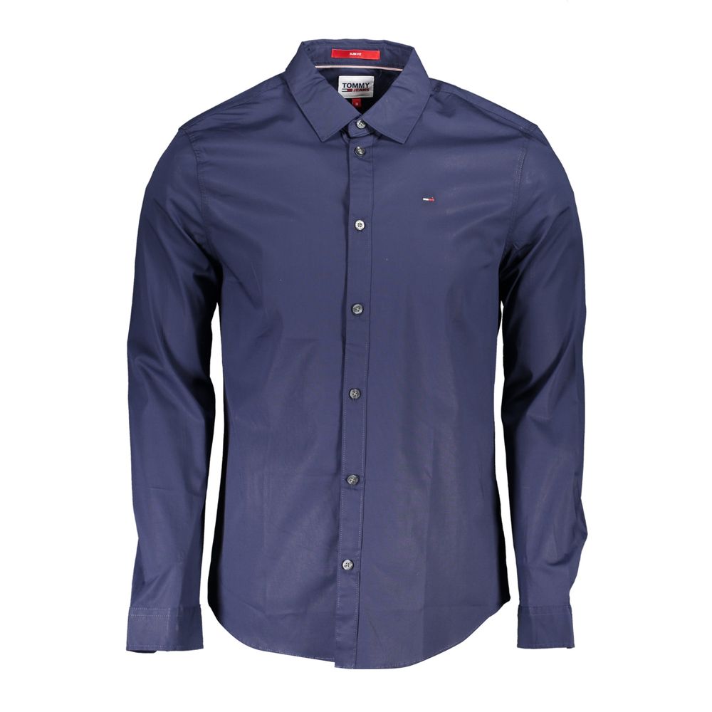 Tommy Hilfiger Blue Cotton Mens Shirt | Regal Royce