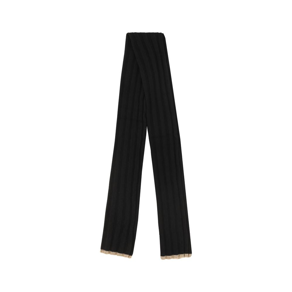 Brunello Cucinelli Black Cashmere Scarf | Regal Royce