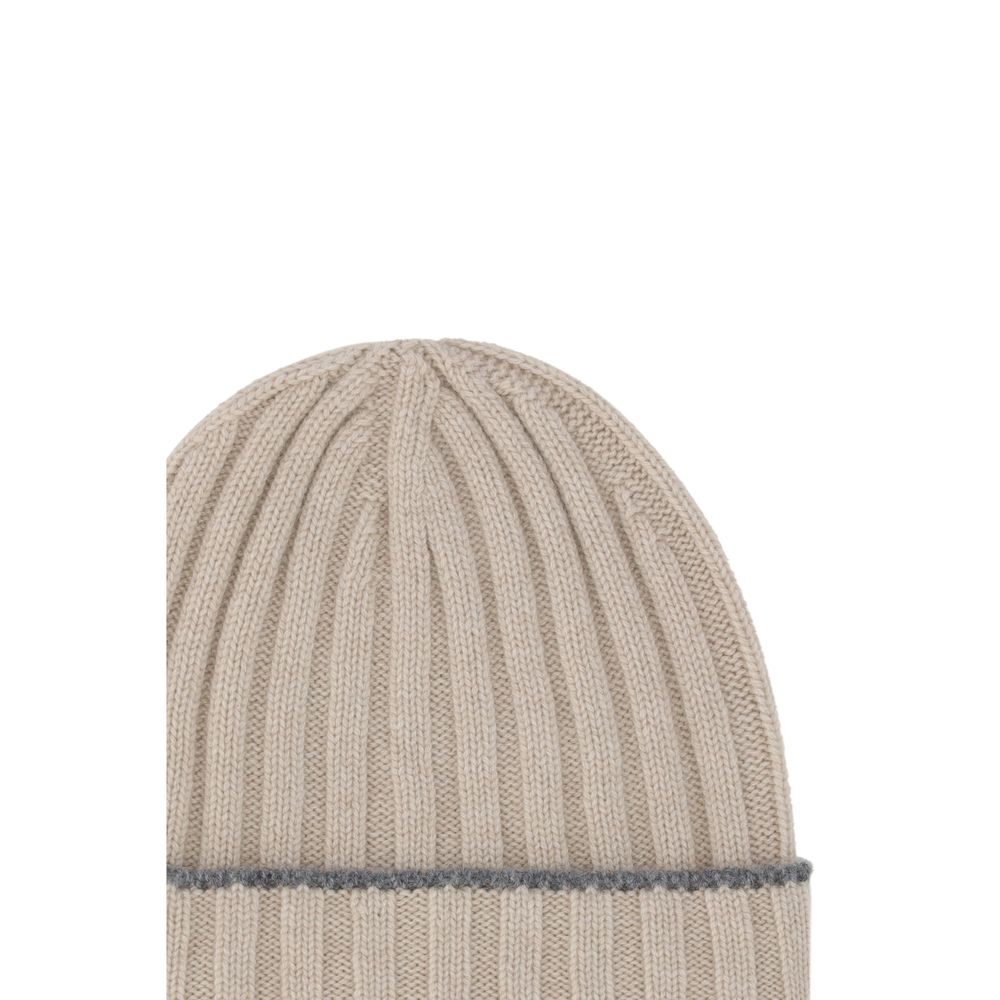 Brunello Cucinelli Brown Cashmere Beanie | Regal Royce