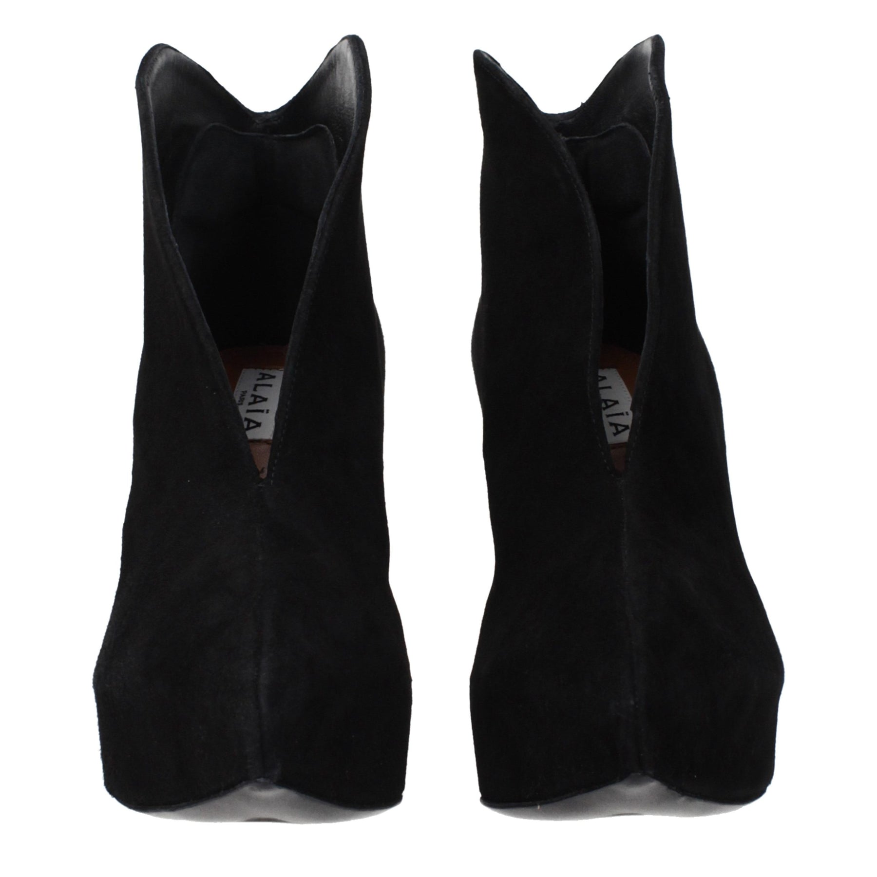 Alaïa Black Leather Ankle Boots | Regal Royce