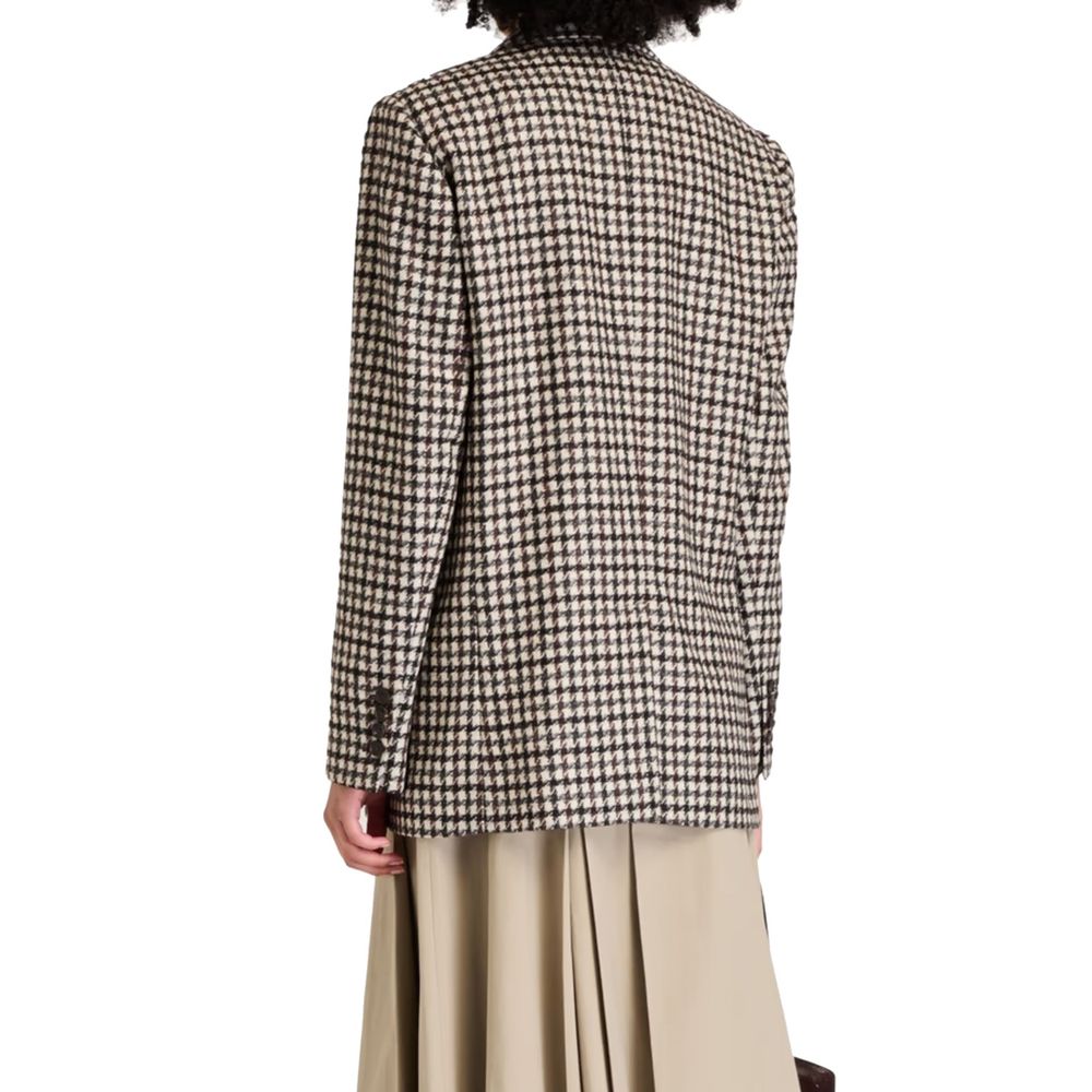 Brunello Cucinelli Brown Alpaca Leather Blazer | Regal Royce