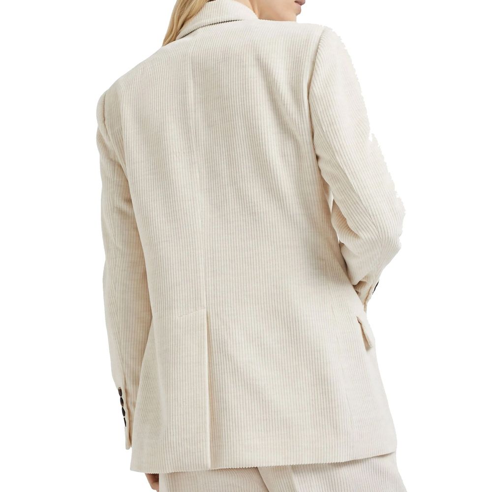 Brunello Cucinelli White Cotton Blazer | Regal Royce