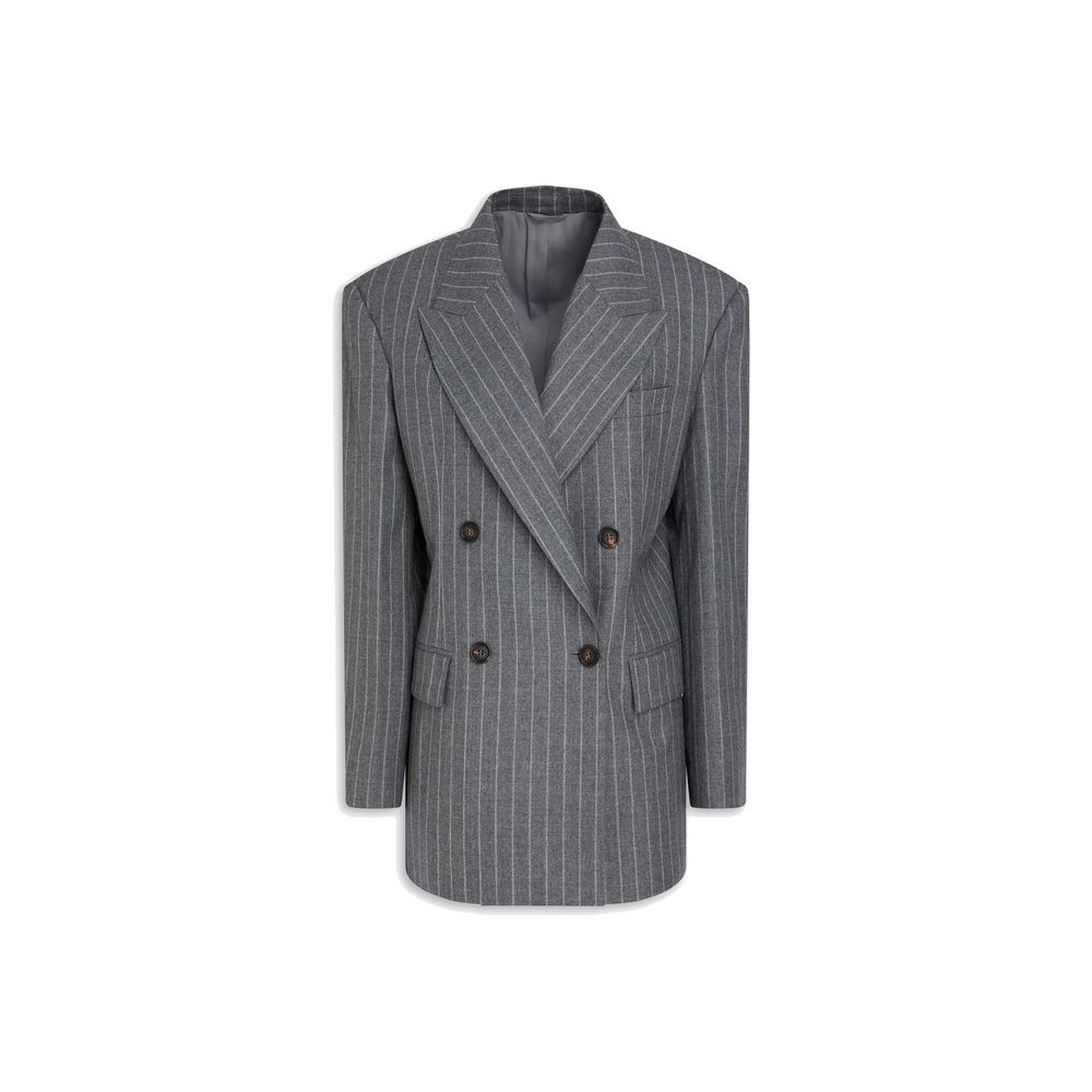 Brunello Cucinelli Gray Virgin Wool Blazer | Regal Royce
