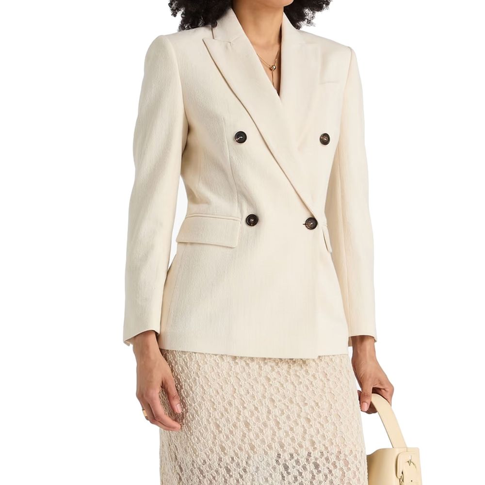 Brunello Cucinelli White Cotton Blazer | Regal Royce