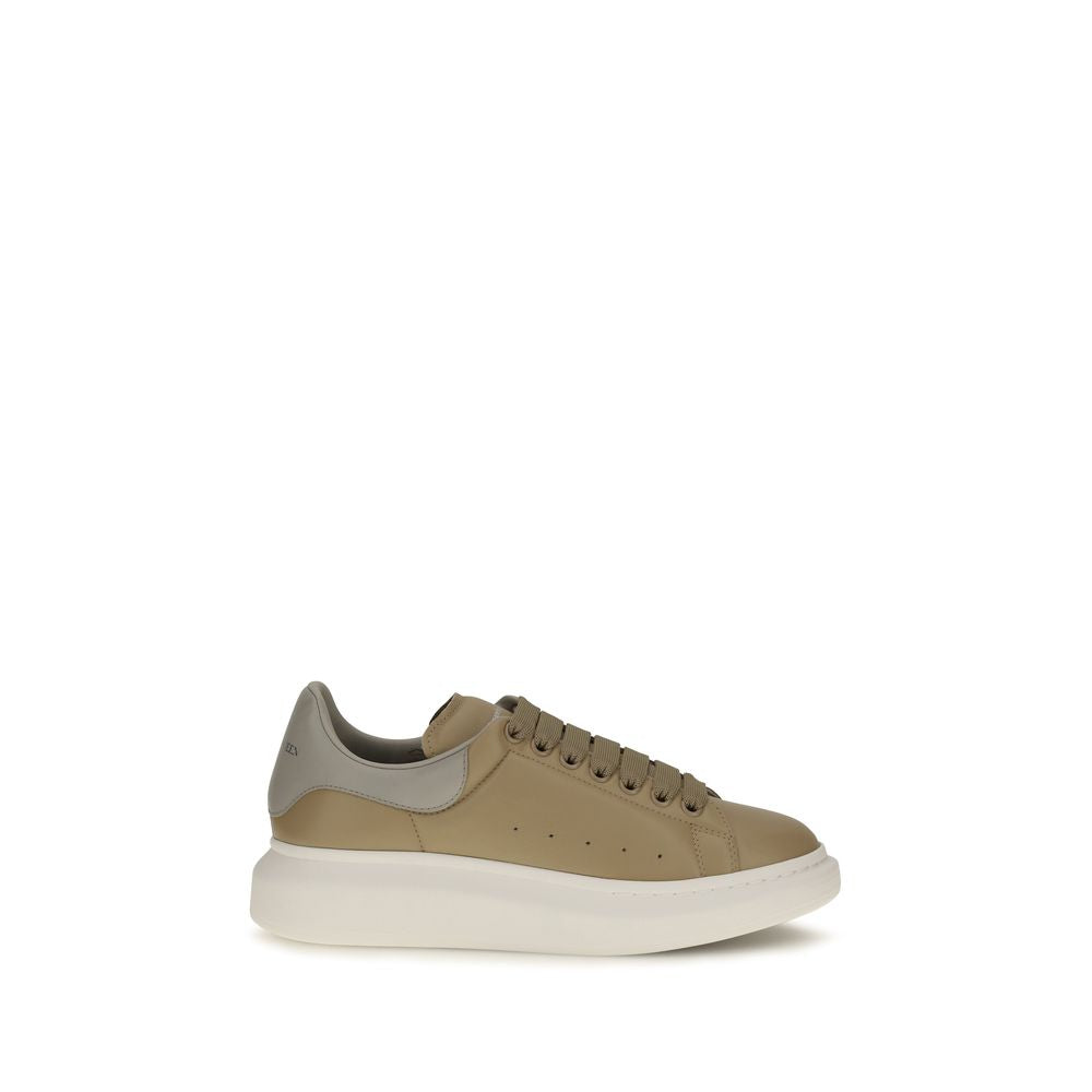 Alexander McQueen Beige Calf Leather Bos Taurus Platform Sneakers | Regal Royce