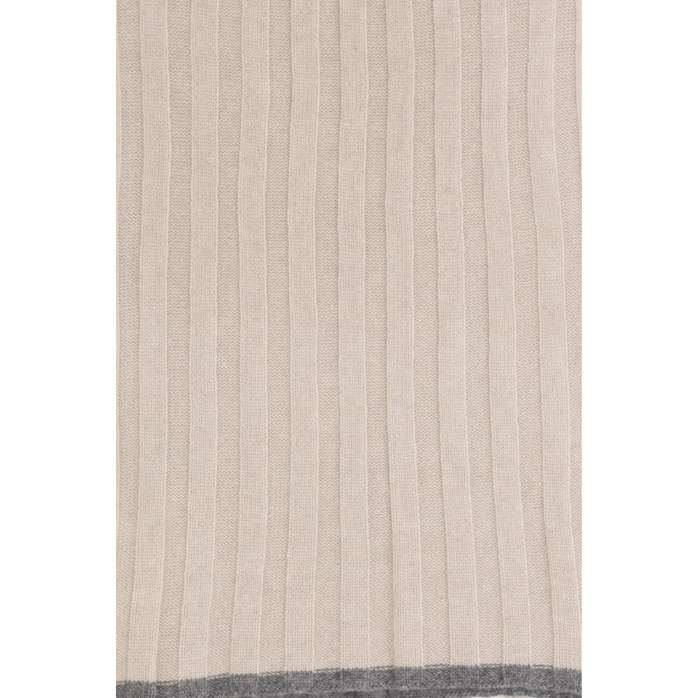 Brunello Cucinelli Beige Cashmere Scarf | Regal Royce