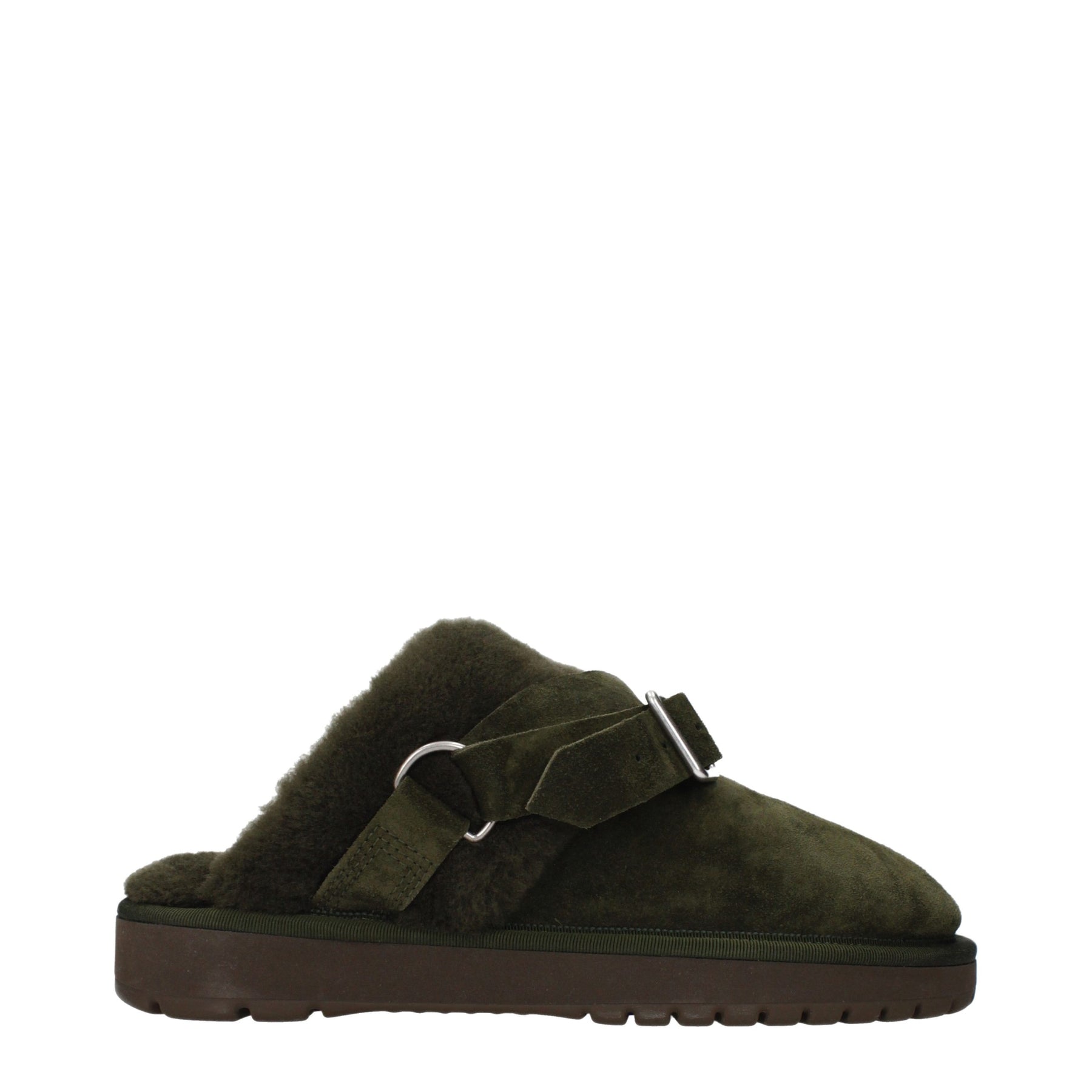 Burberry Green Leather Slippers | Regal Royce