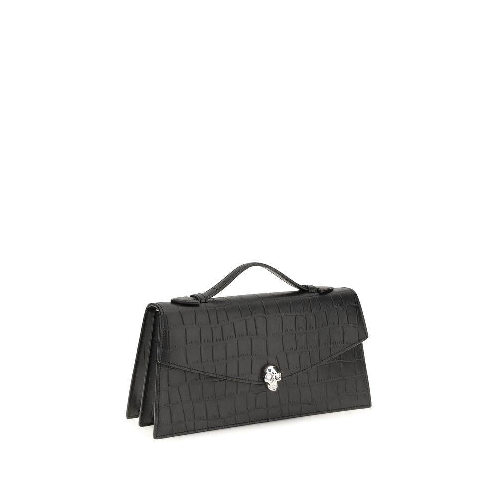 Alexander McQueen Black Calf Leather Bos Taurus Shoulder Bag | Regal Royce
