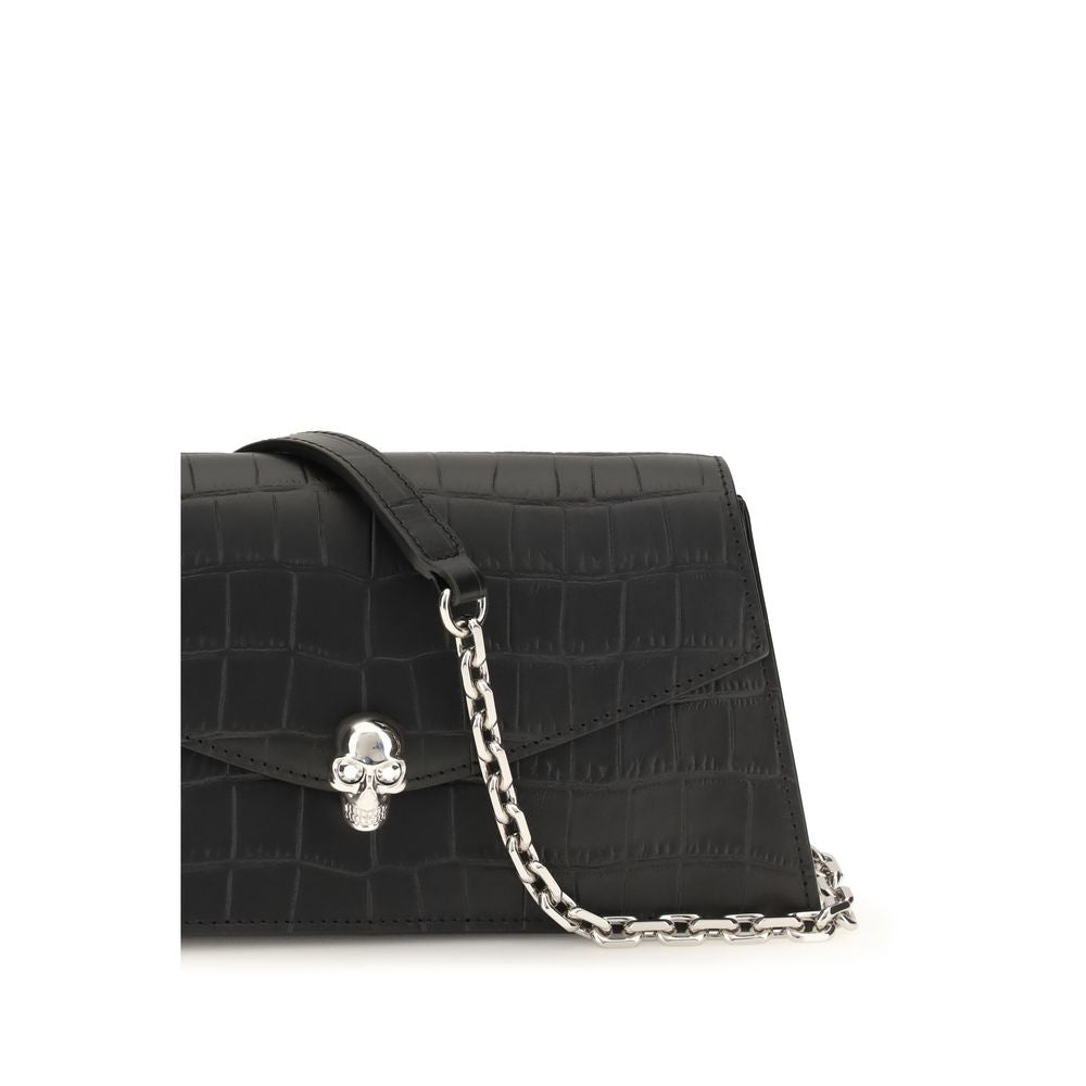 Alexander McQueen Black Calf Leather Bos Taurus Shoulder Bag | Regal Royce