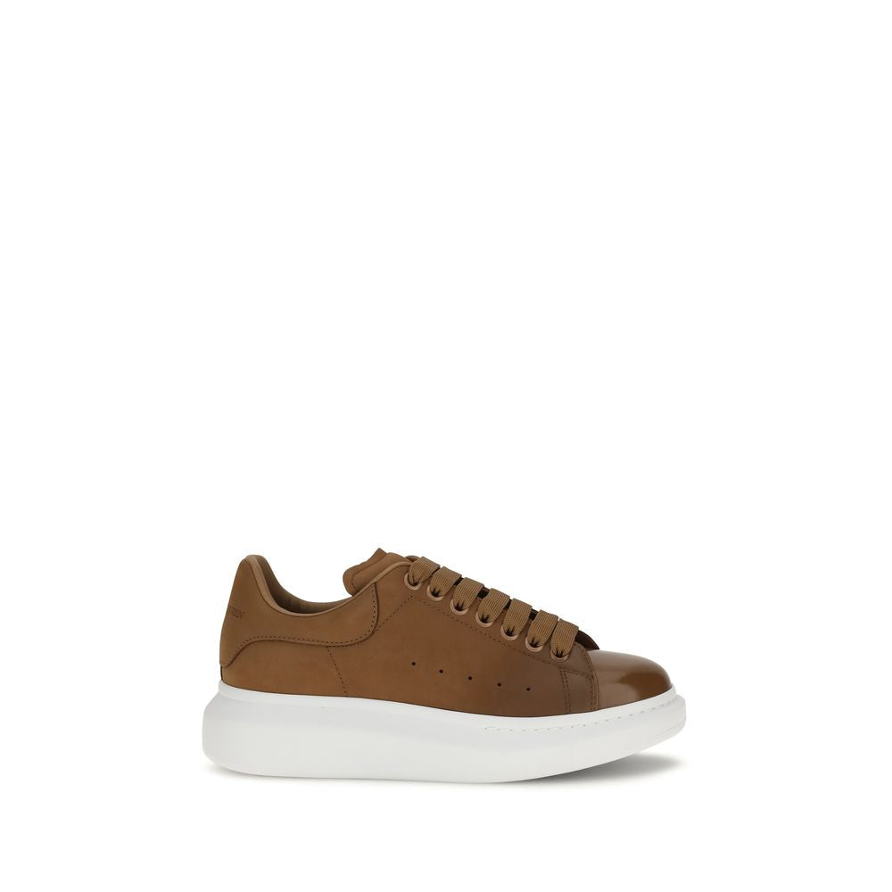 Alexander McQueen Brown Calf Leather Bos Taurus Chunky Sneakers | Regal Royce