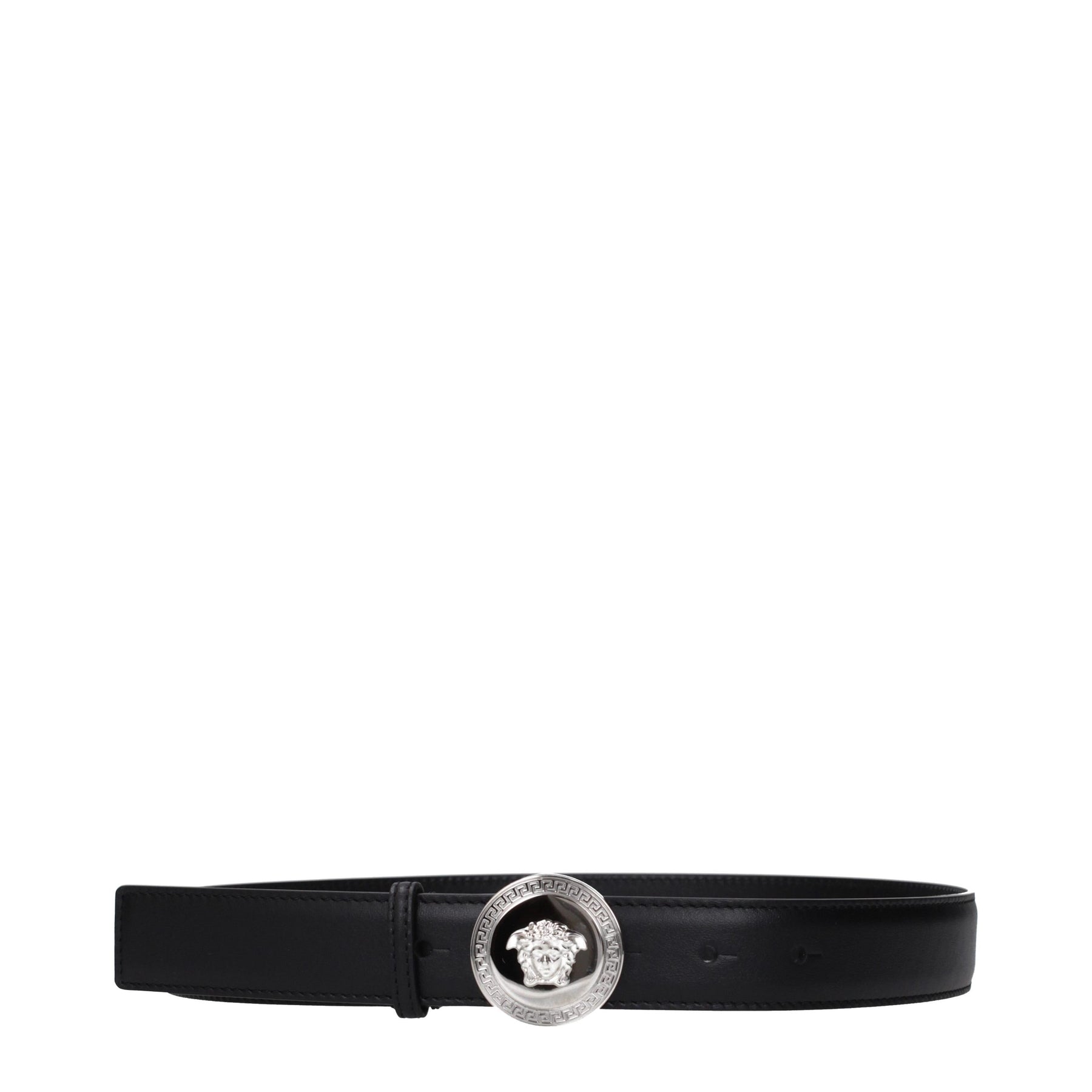 Versace Black Leather Regular Belt | Regal Royce