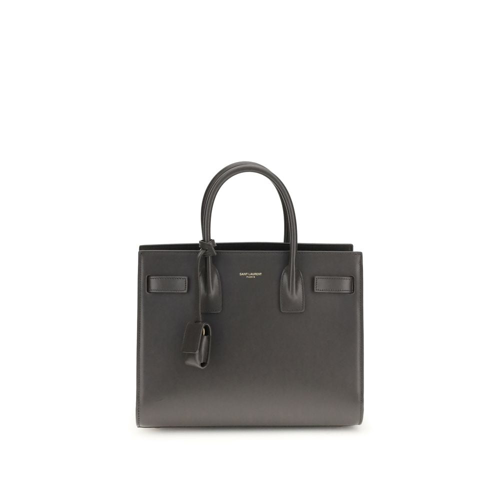 Saint Laurent Gray Calf Leather Bos Taurus Handbag | Regal Royce