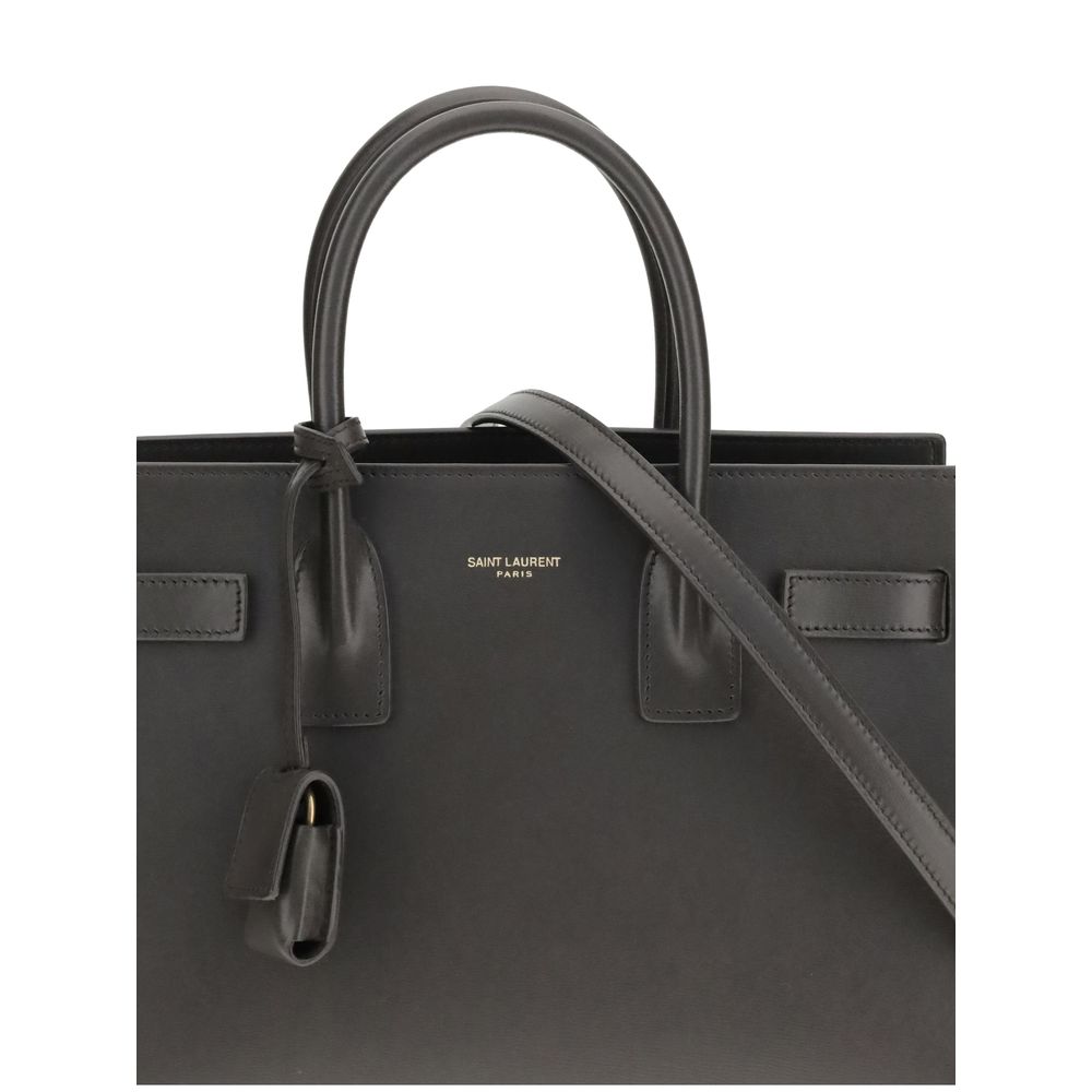 Saint Laurent Gray Calf Leather Bos Taurus Handbag | Regal Royce