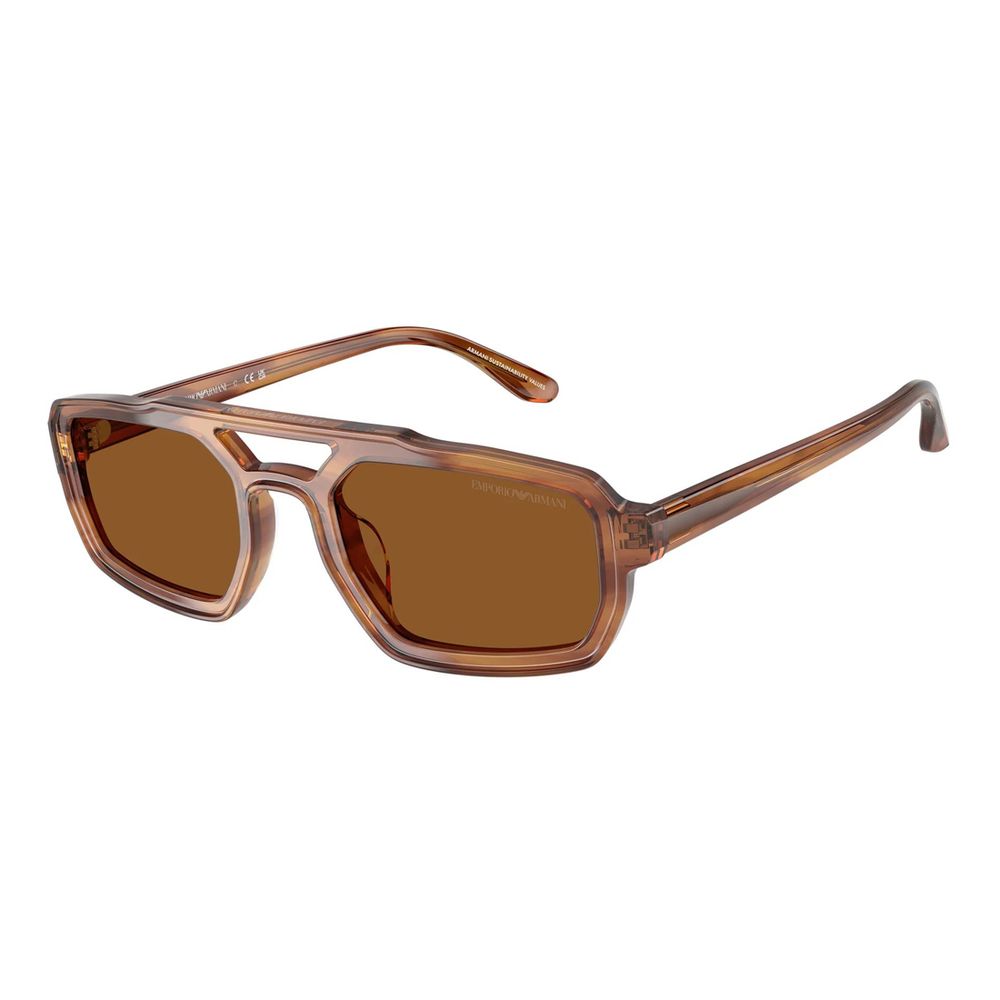 Emporio Armani Brown Acetate Sunglasses