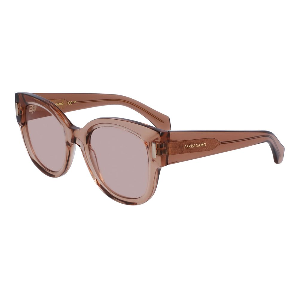 Ferragamo Transparent Acetate Sunglasses