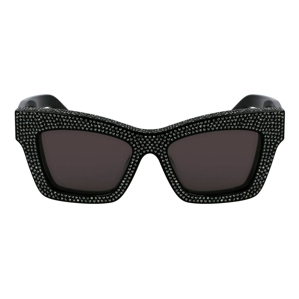 Ferragamo Black Acetate Sunglasses