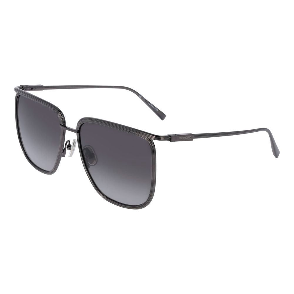 Ferragamo Gray Metal Sunglasses | Regal Royce