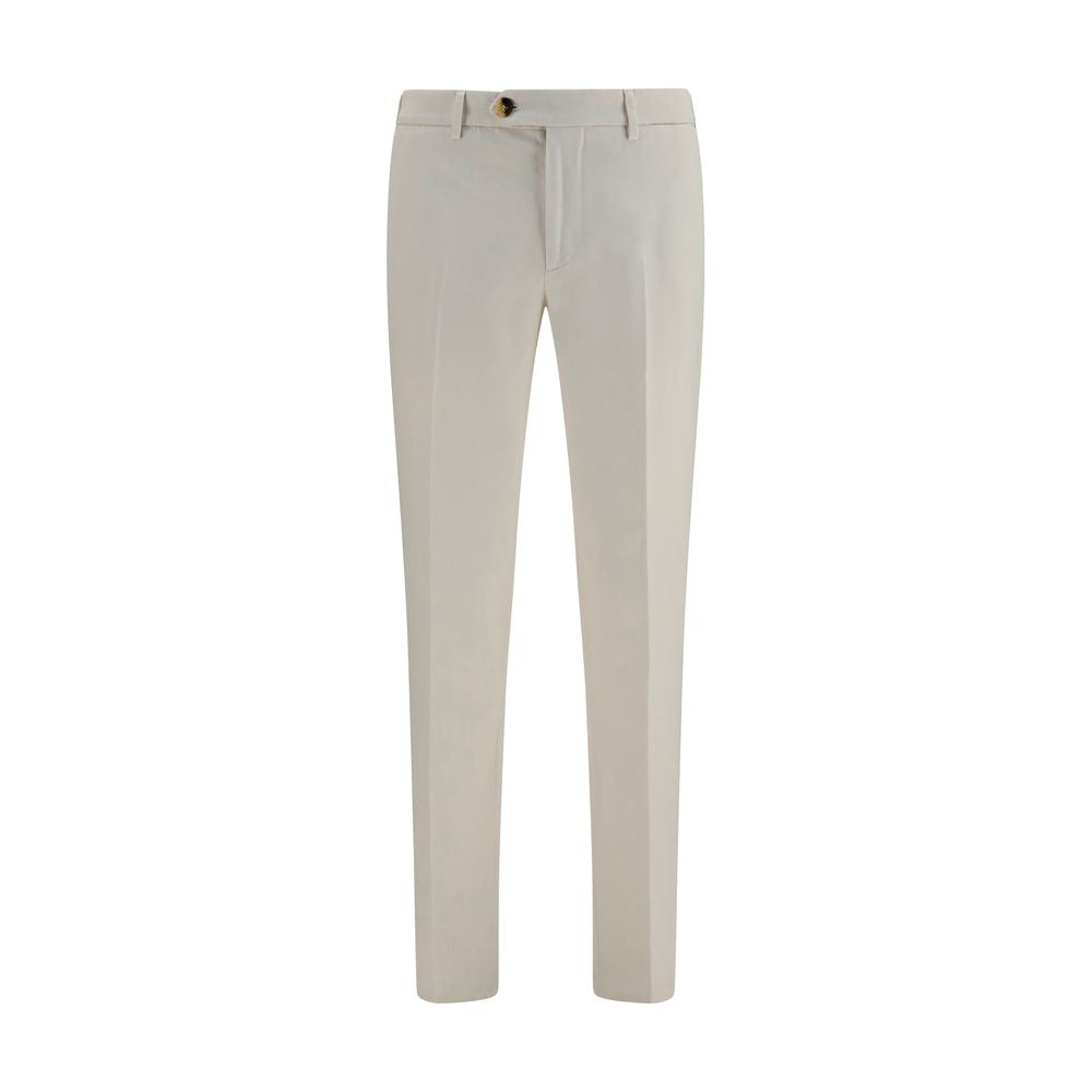 Brunello Cucinelli White Cotton Casual Pants | Regal Royce