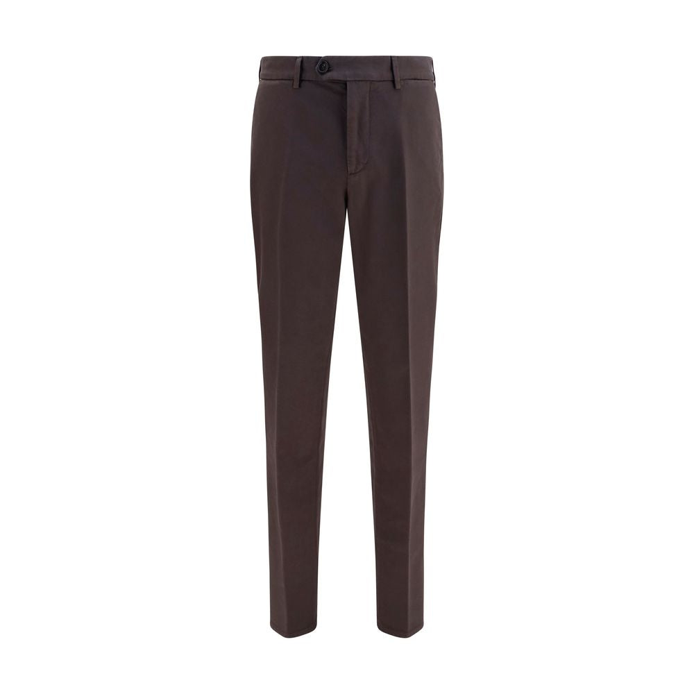 Brunello Cucinelli Brown Cotton Casual Pants | Regal Royce