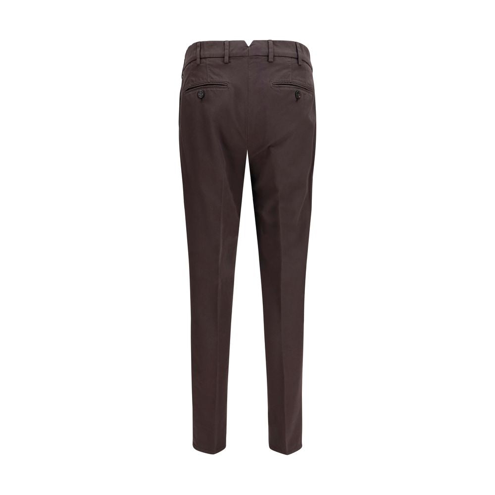 Brunello Cucinelli Brown Cotton Casual Pants | Regal Royce
