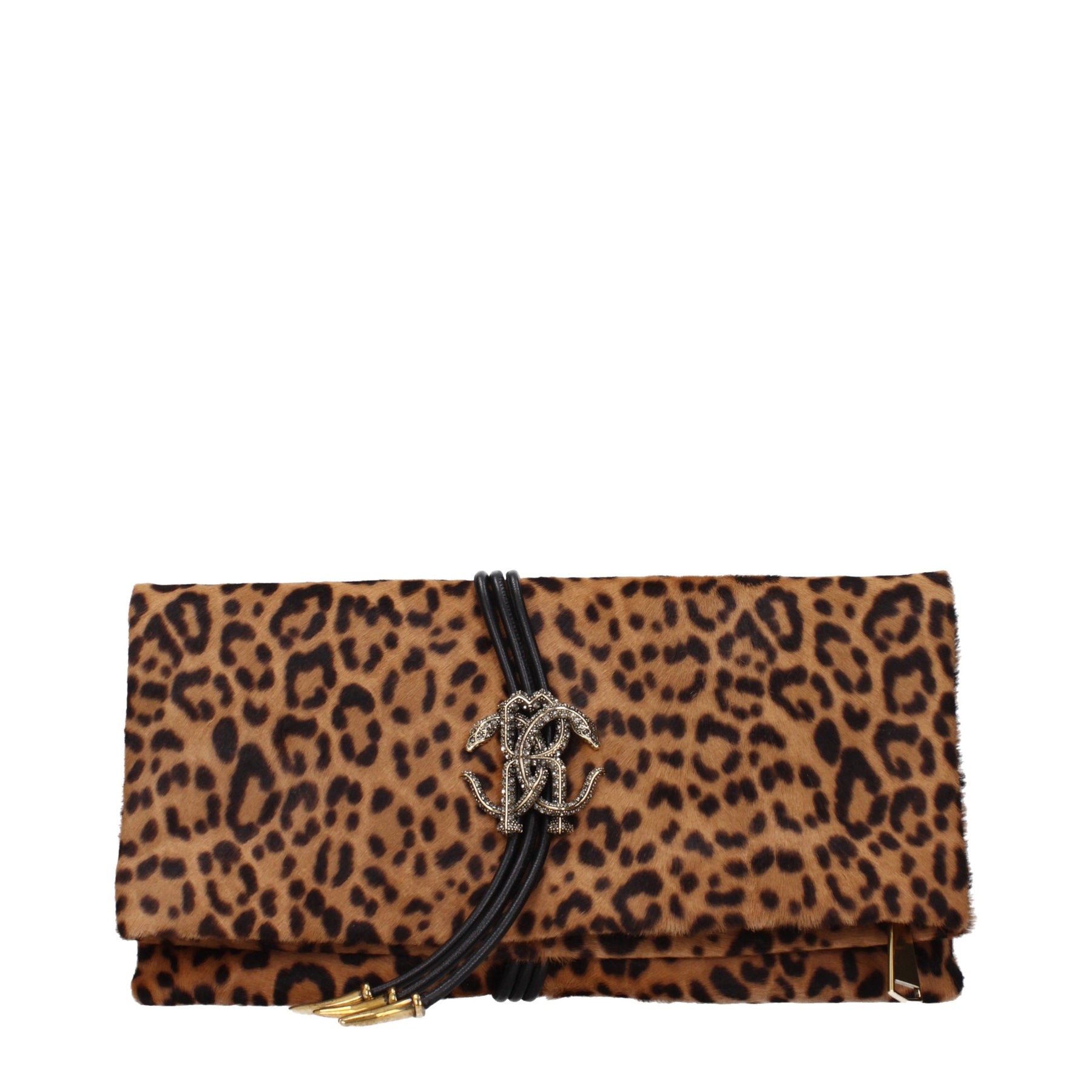 Roberto Cavalli Brown Horsehair Clutch Bag | Regal Royce