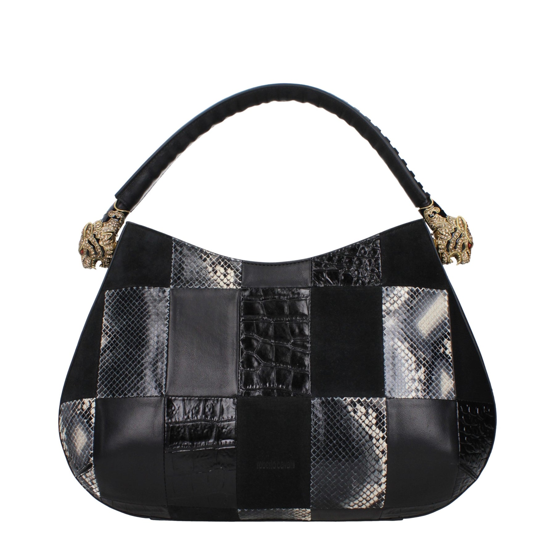 Roberto Cavalli Black Leather Handbag | Regal Royce