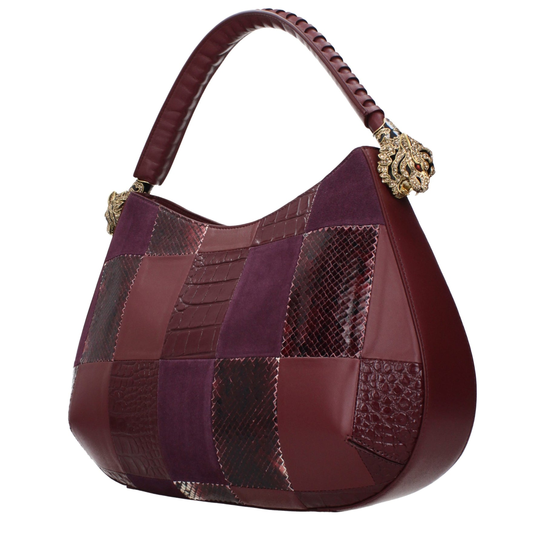 Roberto Cavalli Purple Leather Handbag | Regal Royce