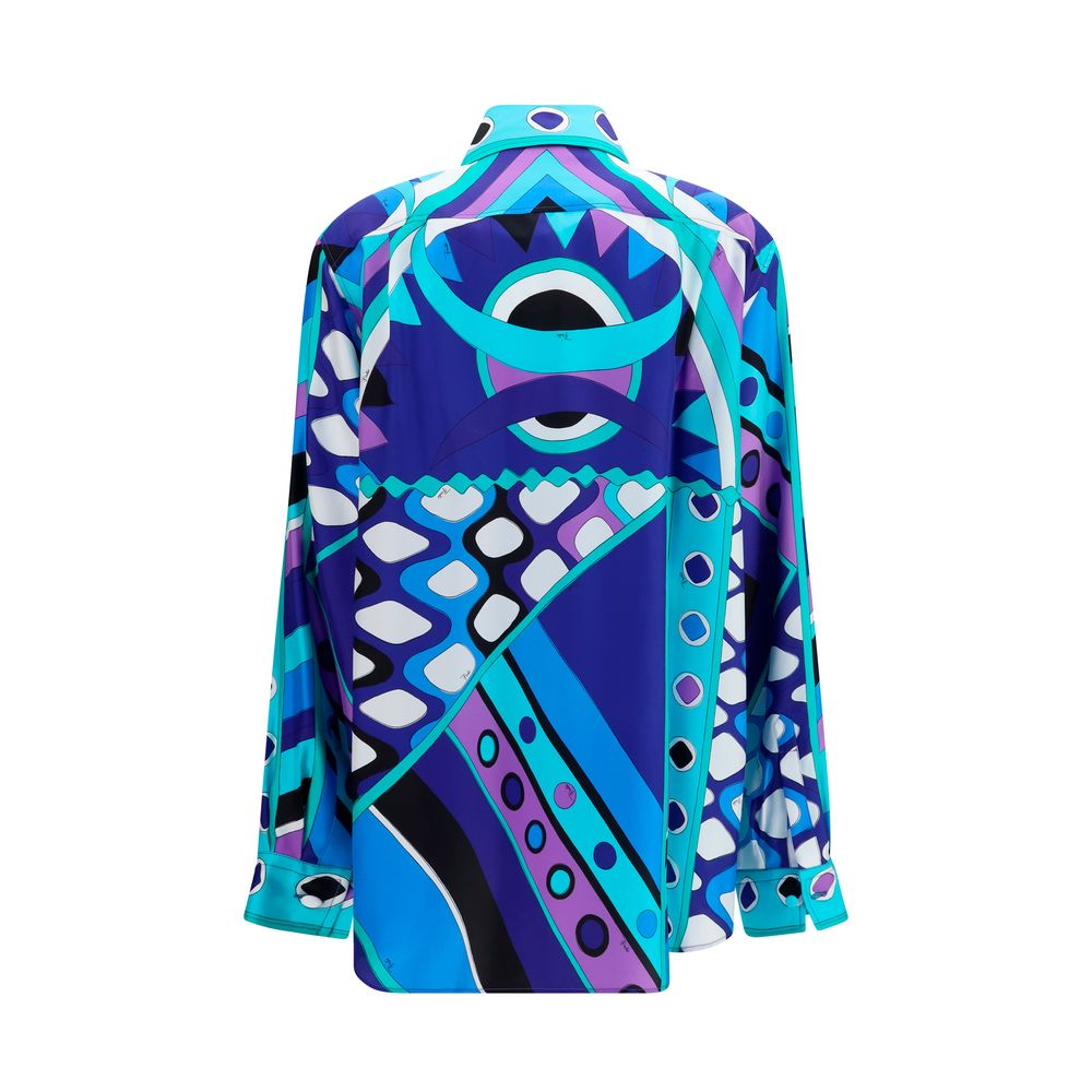 Emilio Pucci Blue Silk Shirt | Regal Royce