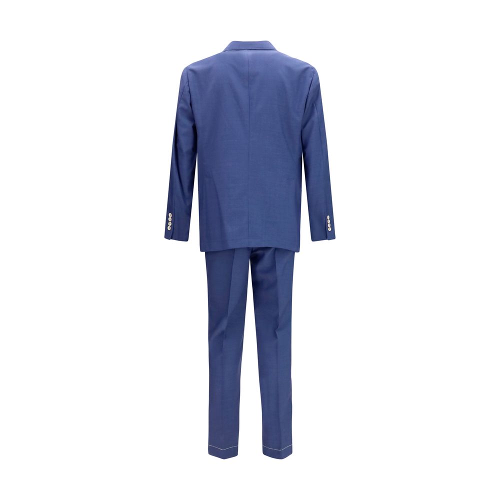 Brunello Cucinelli Blue Wool Oves Aries Two-Piece Suit | Regal Royce