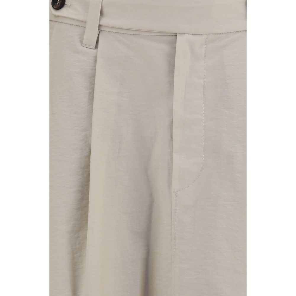 Brunello Cucinelli Beige Cotton Midi Skirt | Regal Royce