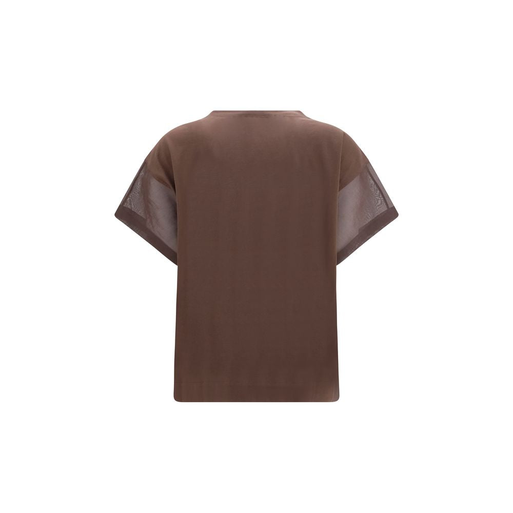 Brunello Cucinelli Brown Cotton T-Shirt | Regal Royce