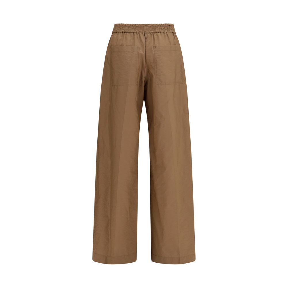 Brunello Cucinelli Brown Cotton Casual Pants | Regal Royce