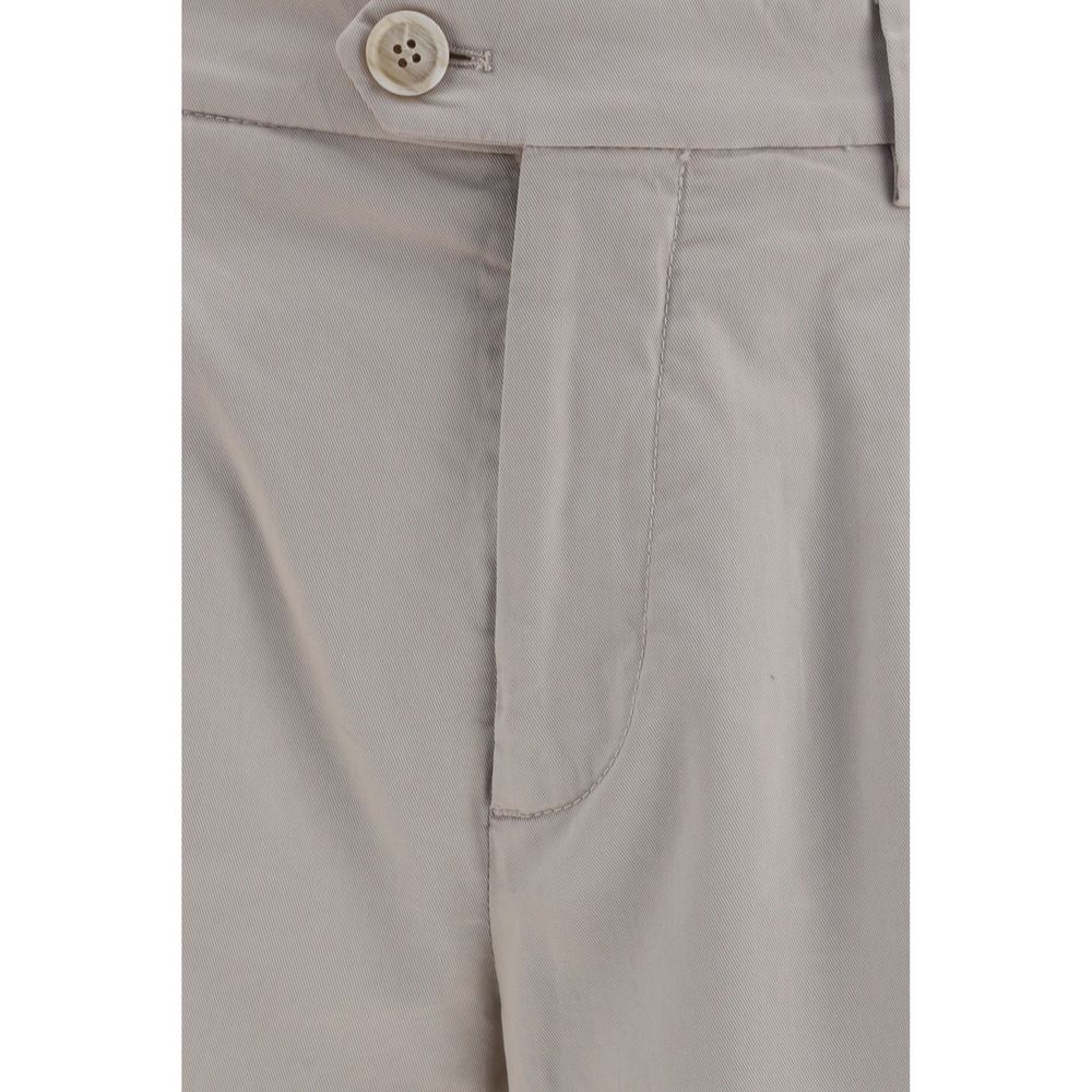 Brunello Cucinelli Beige Cotton Chino Pants | Regal Royce