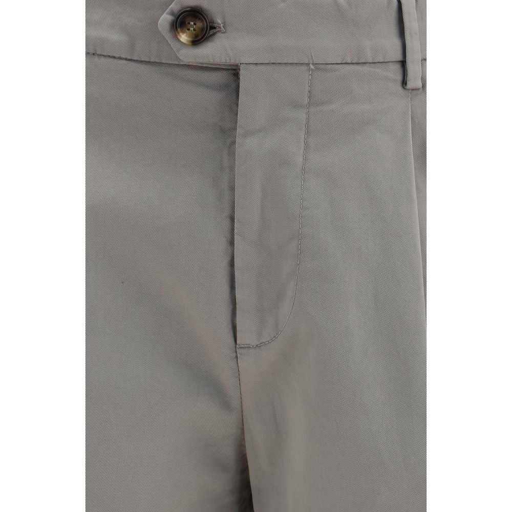 Brunello Cucinelli Bicolor Cotton Chino Pants | Regal Royce