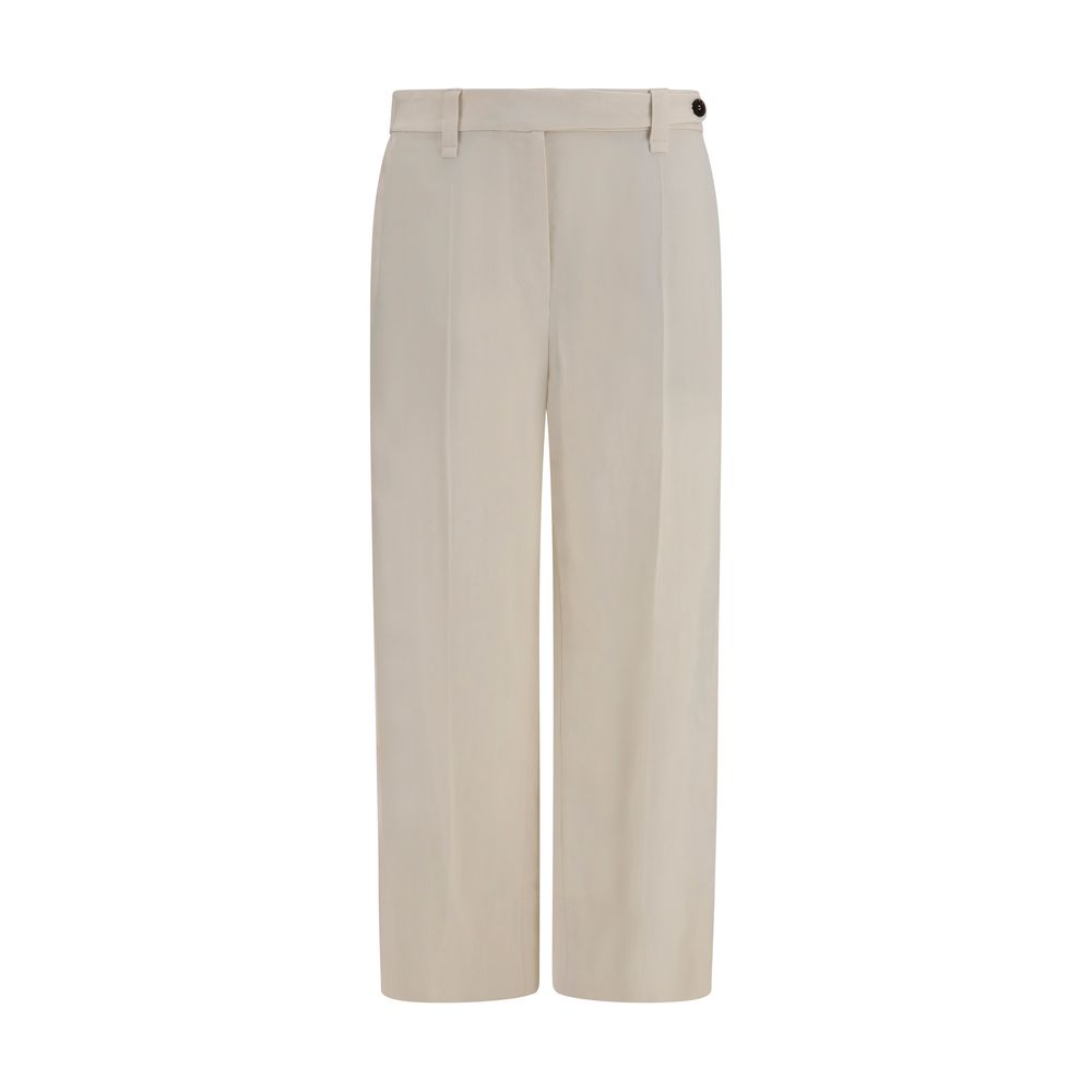 Brunello Cucinelli Beige Viscose Casual Pants | Regal Royce