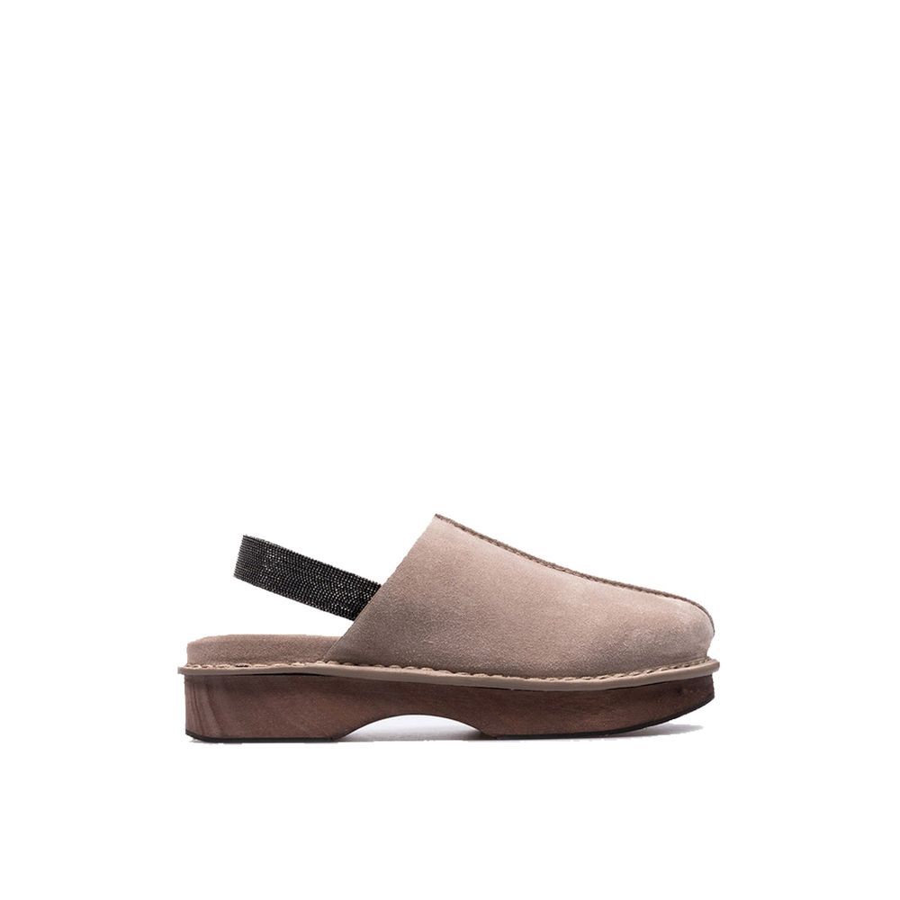 Brunello Cucinelli Brown Leather Mules | Regal Royce