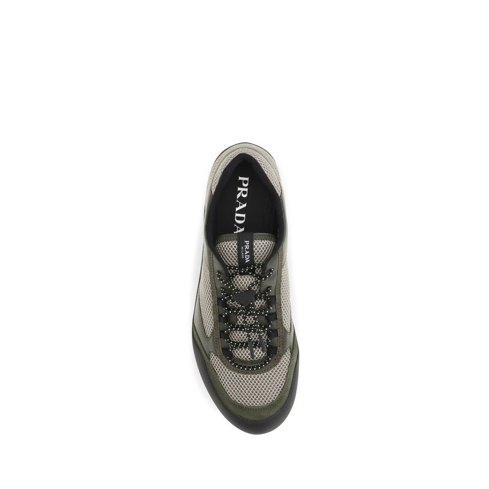 Prada Bicolor Polyester Athletic Sneakers | Regal Royce