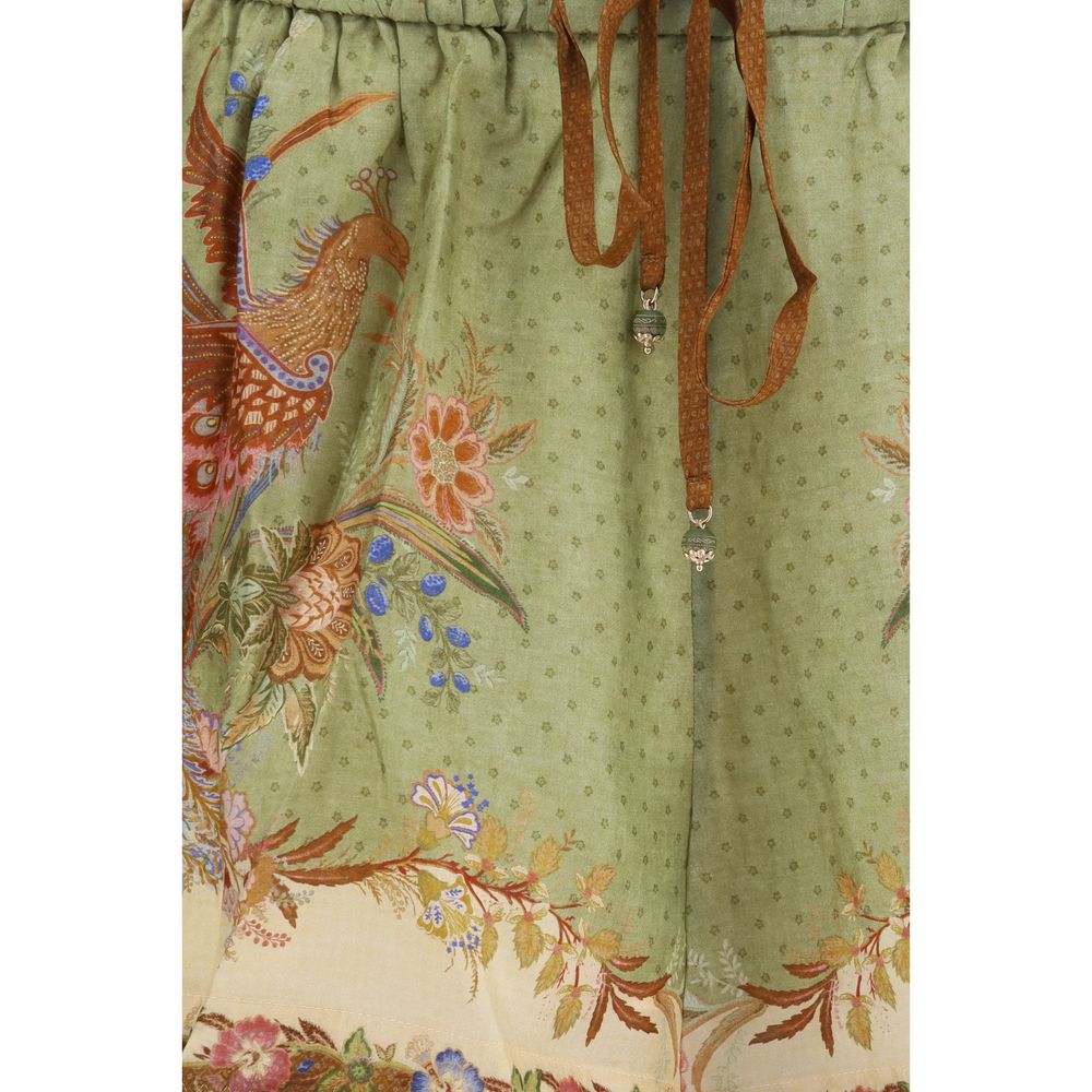 Zimmermann Multicolor Silk Bermuda Shorts | Regal Royce