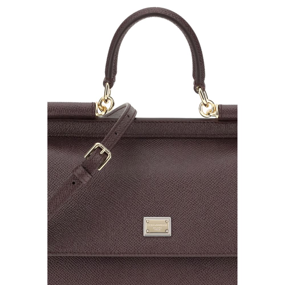 Dolce & Gabbana Brown Calf Leather Bos Taurus Shoulder Bag | Regal Royce