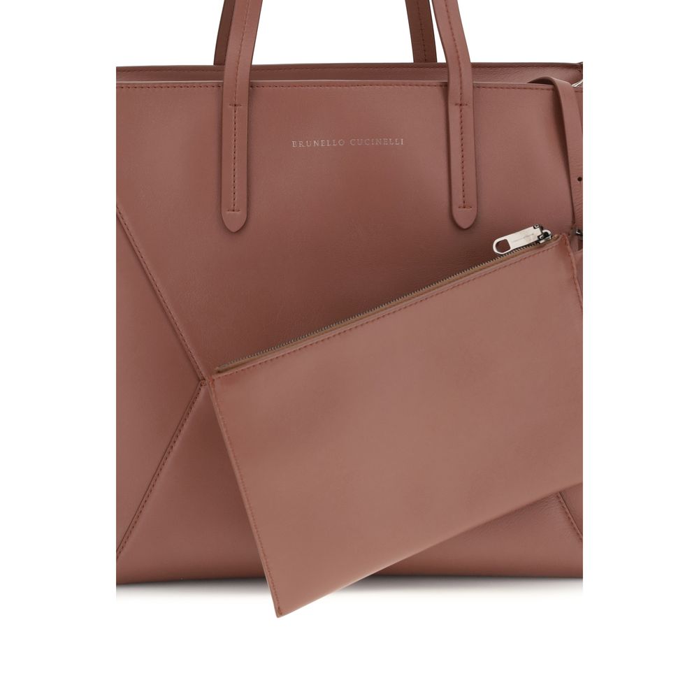 Brunello Cucinelli Multicolor Calf Leather Bos Taurus Shoulder Bag | Regal Royce
