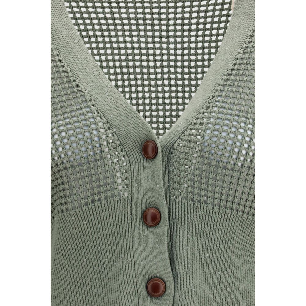 Brunello Cucinelli Bicolor Cotton Cardigan | Regal Royce