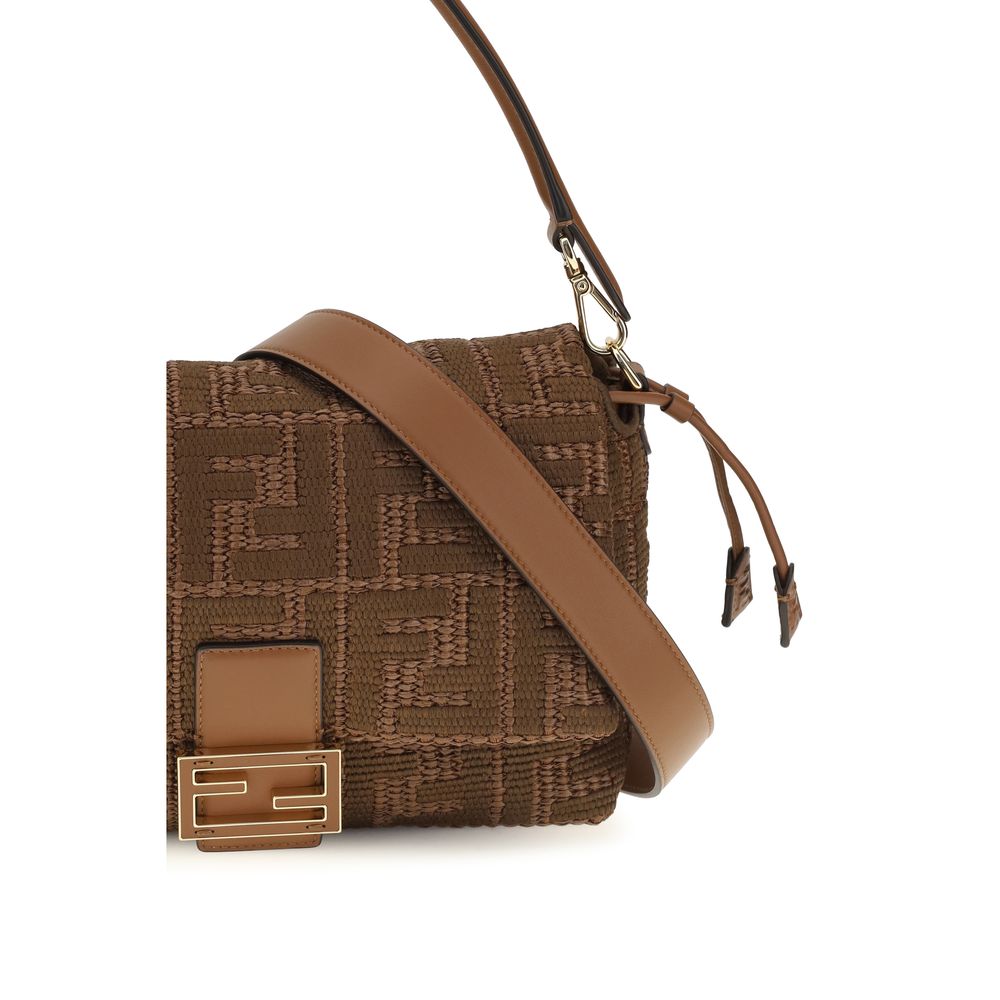 Fendi Brown Raffia Shoulder Bag | Regal Royce