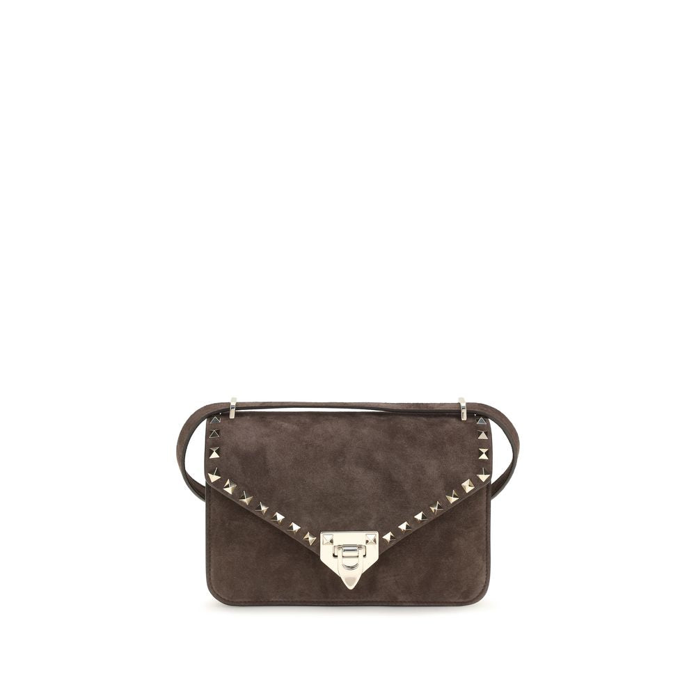 Valentino Garavani Brown Suede Leather Shoulder Bag | Regal Royce