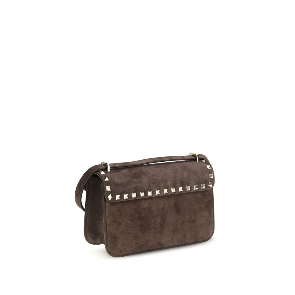 Valentino Garavani Brown Suede Leather Shoulder Bag | Regal Royce