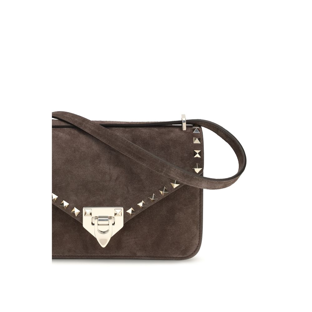 Valentino Garavani Brown Suede Leather Shoulder Bag | Regal Royce