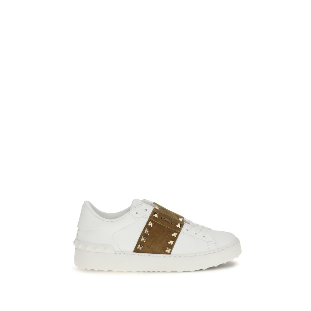 Valentino Garavani White Calf Leather Bos Taurus Sneakers | Regal Royce