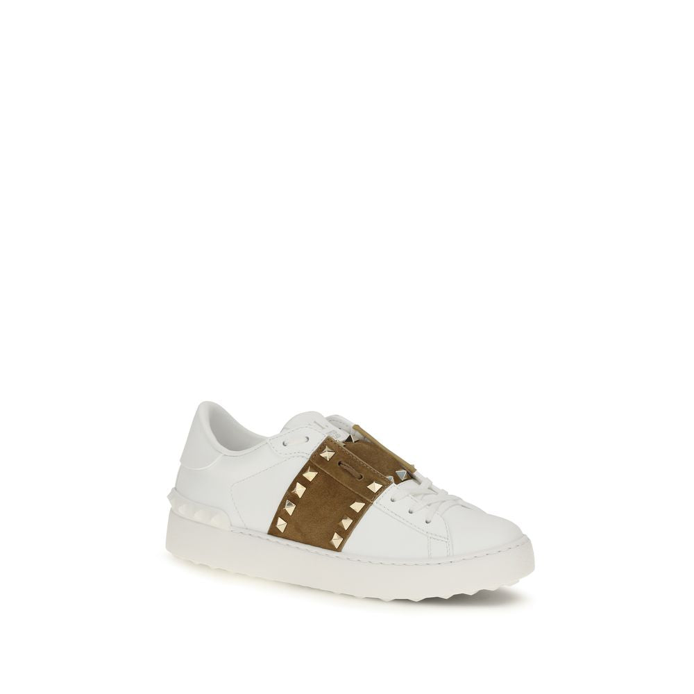 Valentino Garavani White Calf Leather Bos Taurus Sneakers | Regal Royce